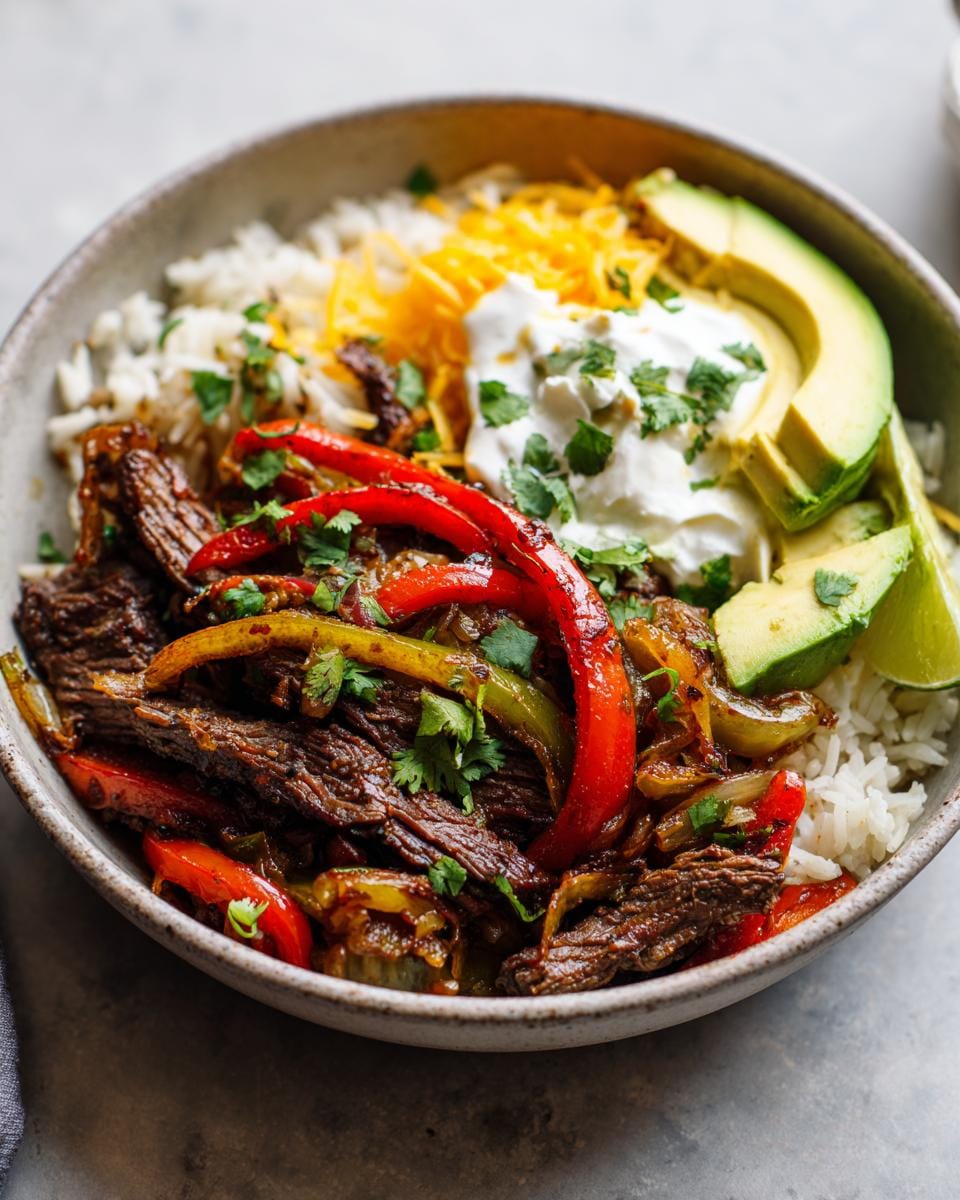 30 Min Beef Fajita Bowl Delight