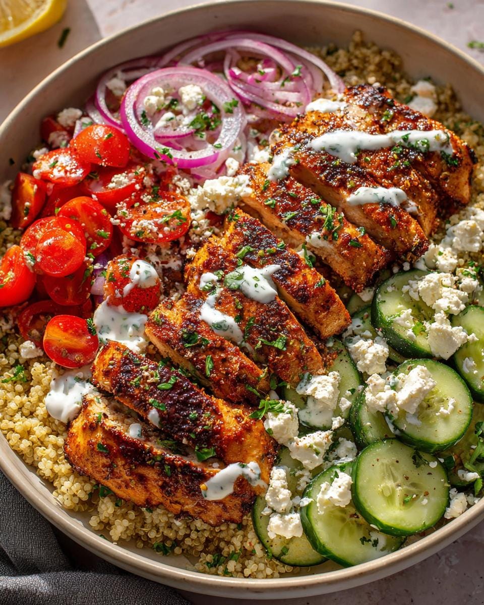 Quick Greek Chicken Bowl: 30 Min Flavor
