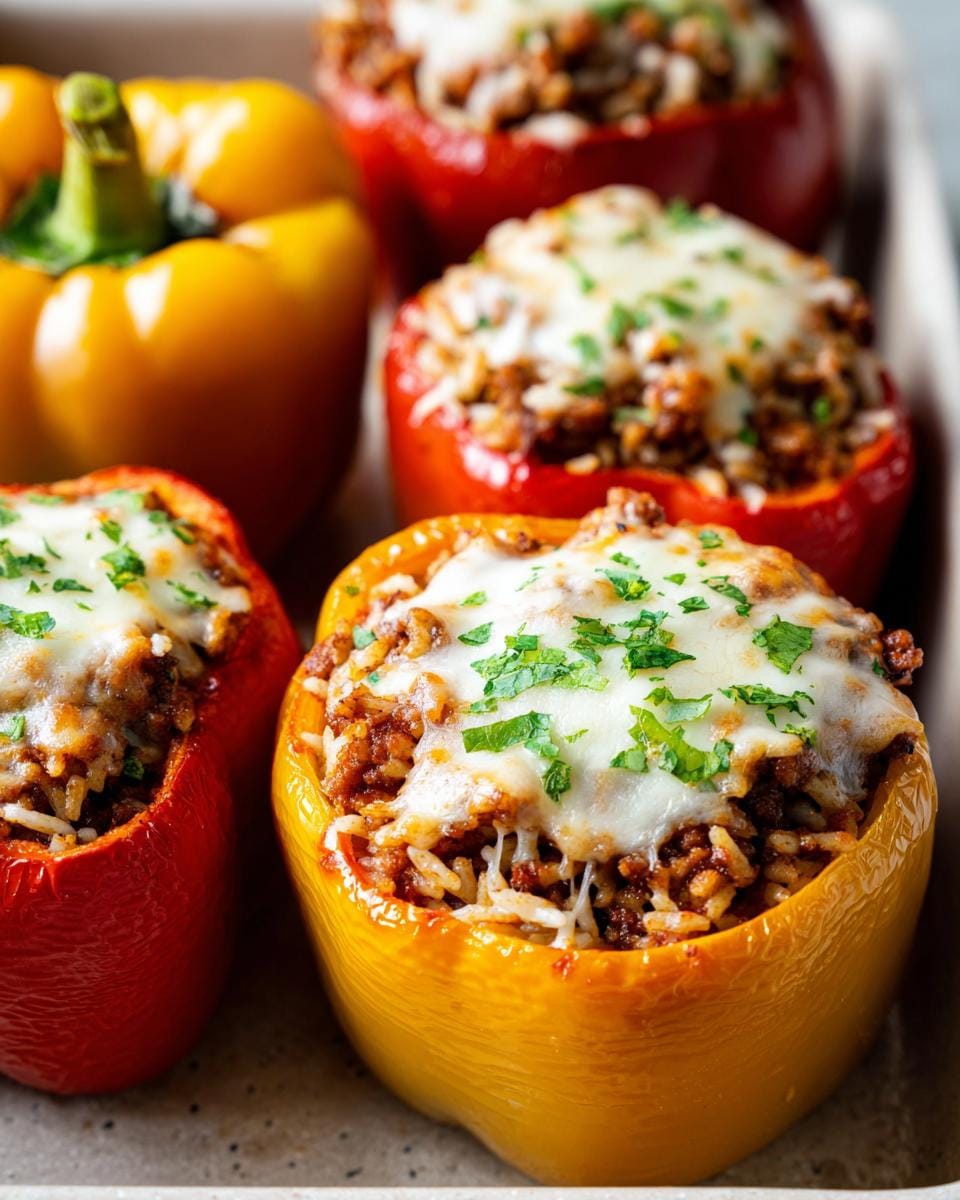 Flavorful Ground Turkey Stuffed Peppers in 40 Min
