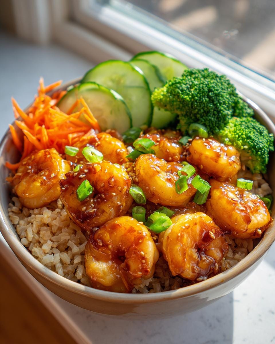 Speedy Honey Garlic Shrimp Bowl in 25 Mins