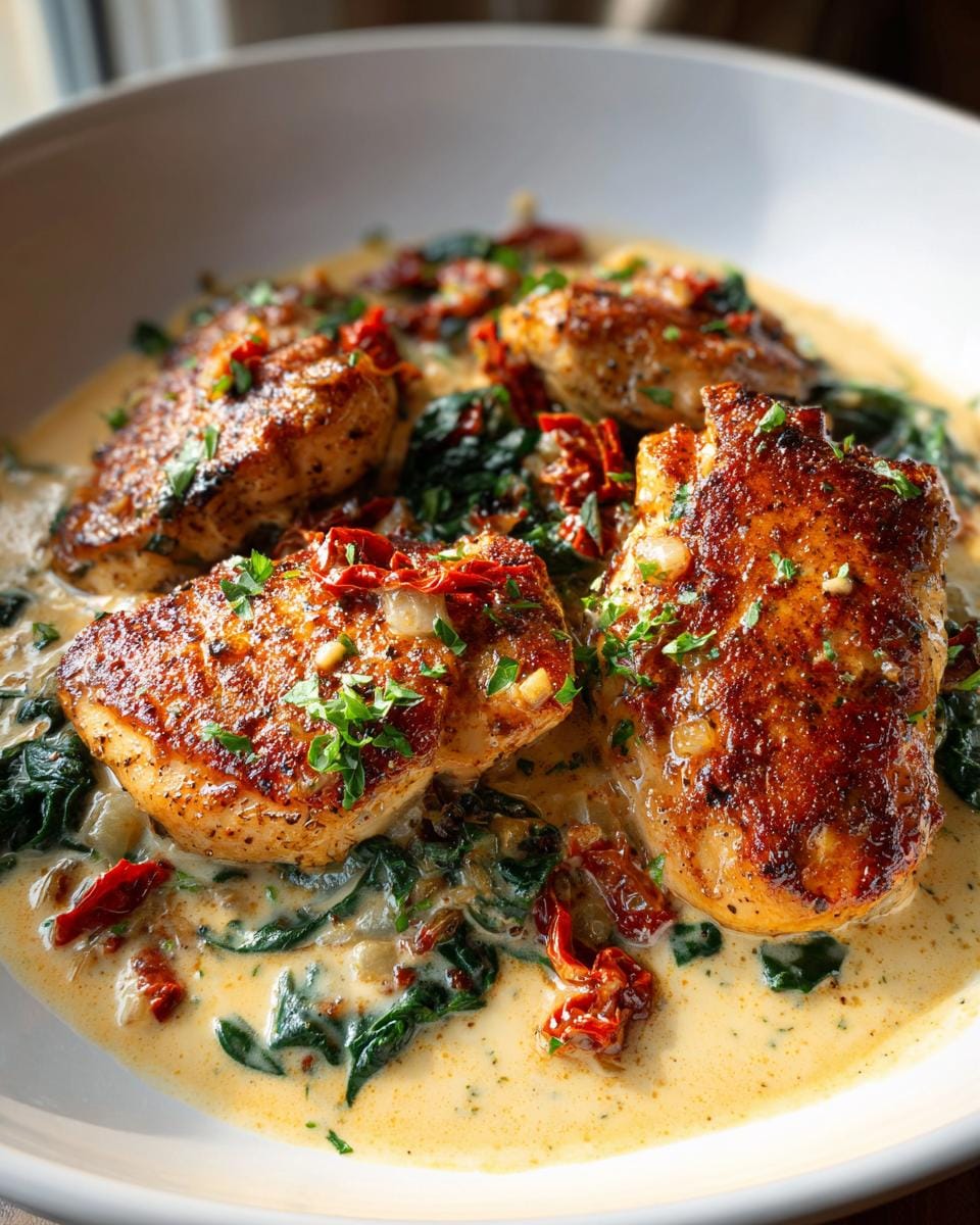 Amazing Tuscan Garlic Chicken in Under 30 Mins