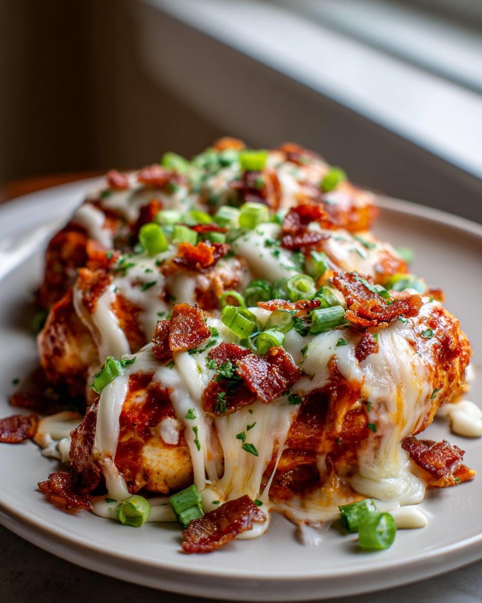 Amazing Buffalo Chicken Bacon Mozzarella in 30 Mins