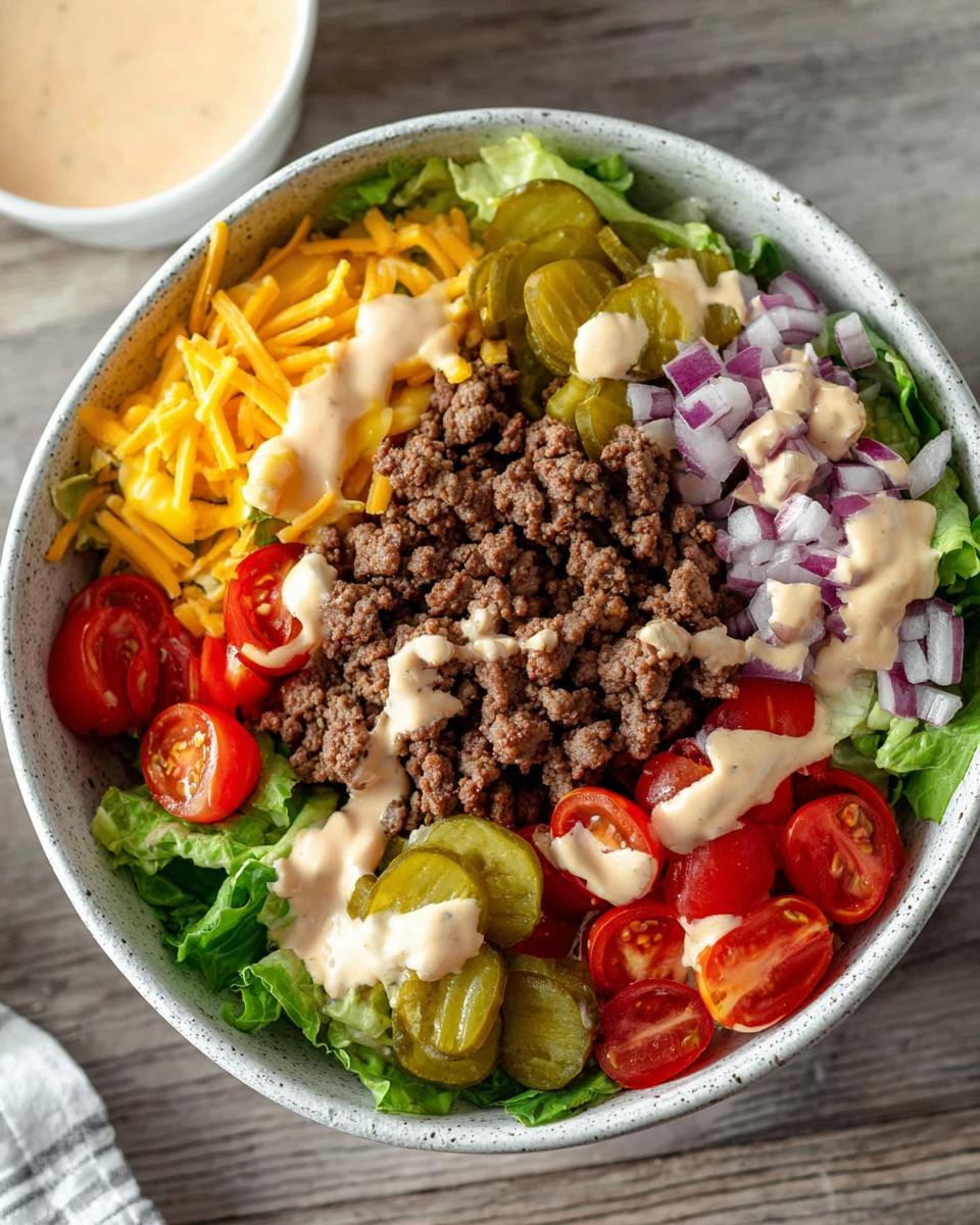 Amazing 15-Min High Protein Cheeseburger Bowl Dinner
