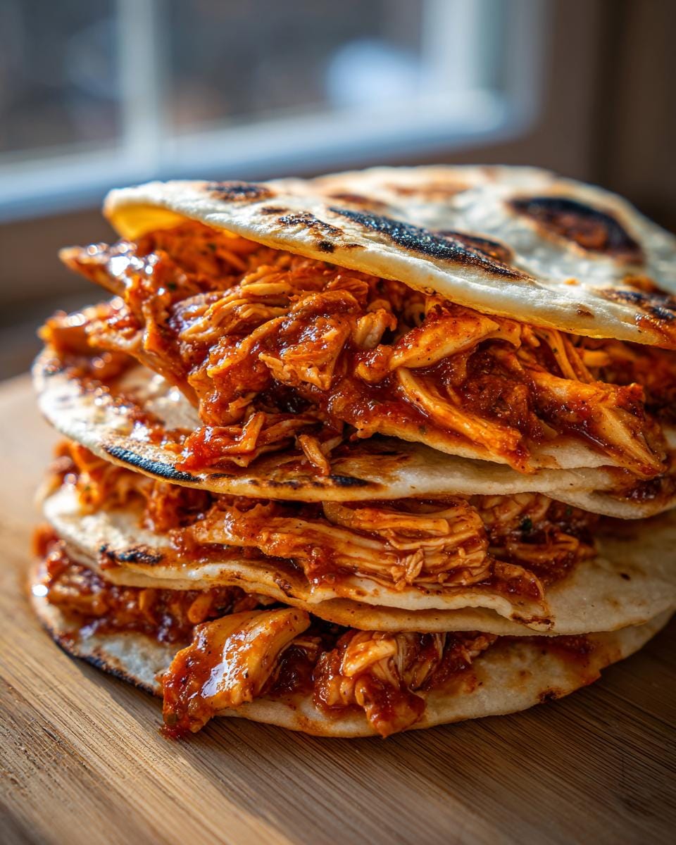 Easy 3-Ingredient Crockpot Salsa Chicken Tacos