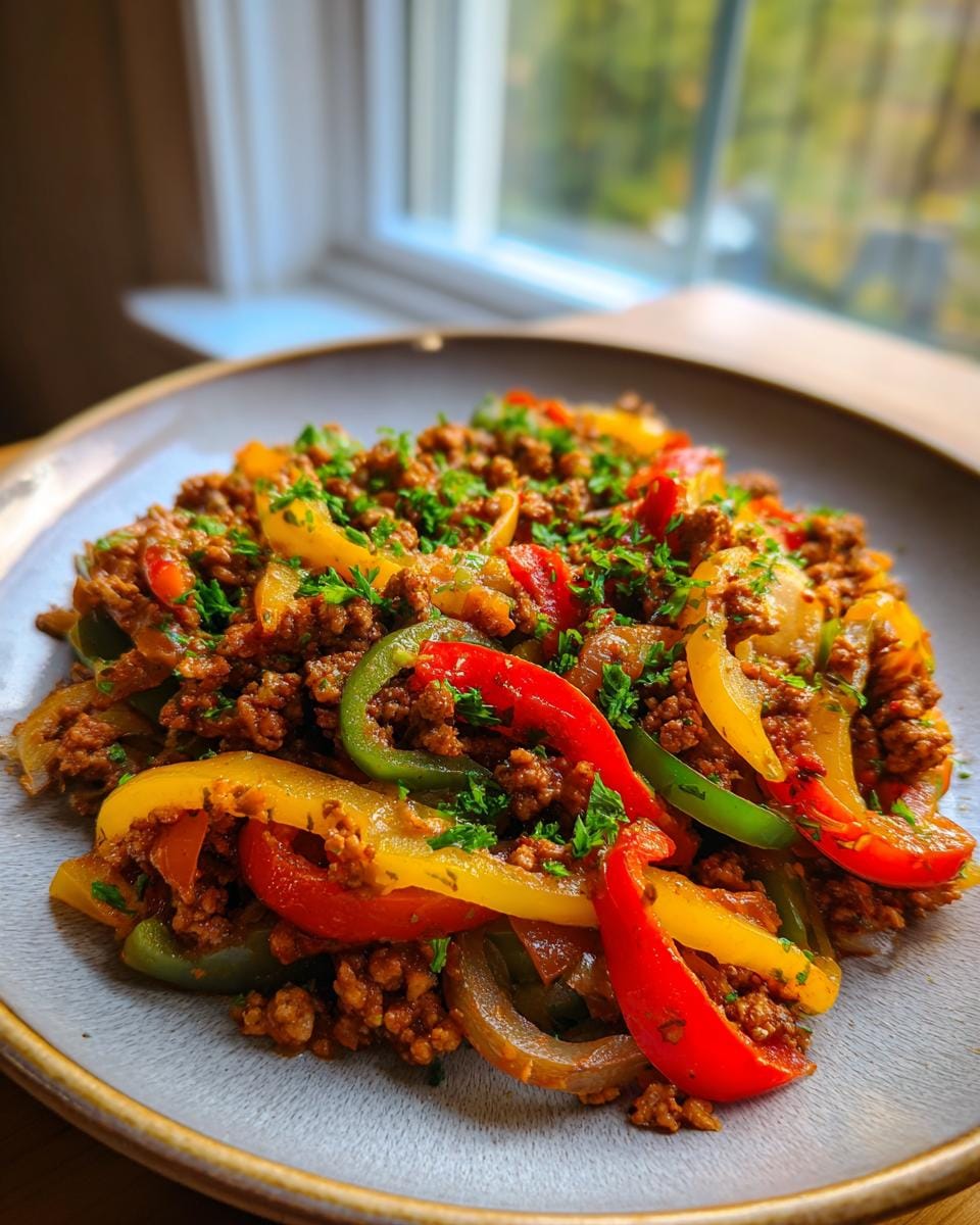 Flavorful Ground Turkey and Peppers in Under 30