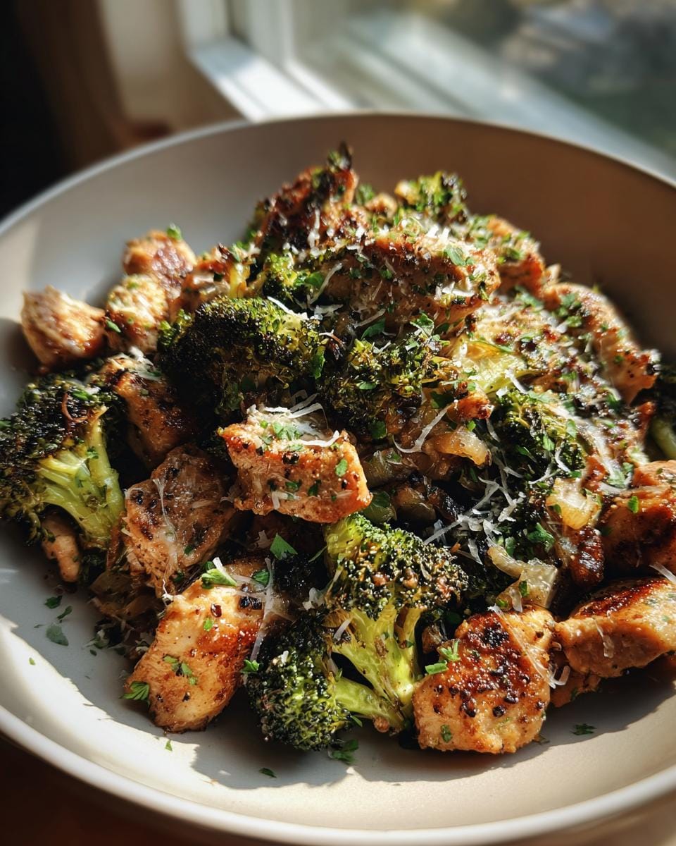 Fast Keto Air Fryer Chicken and Broccoli: 25 Min