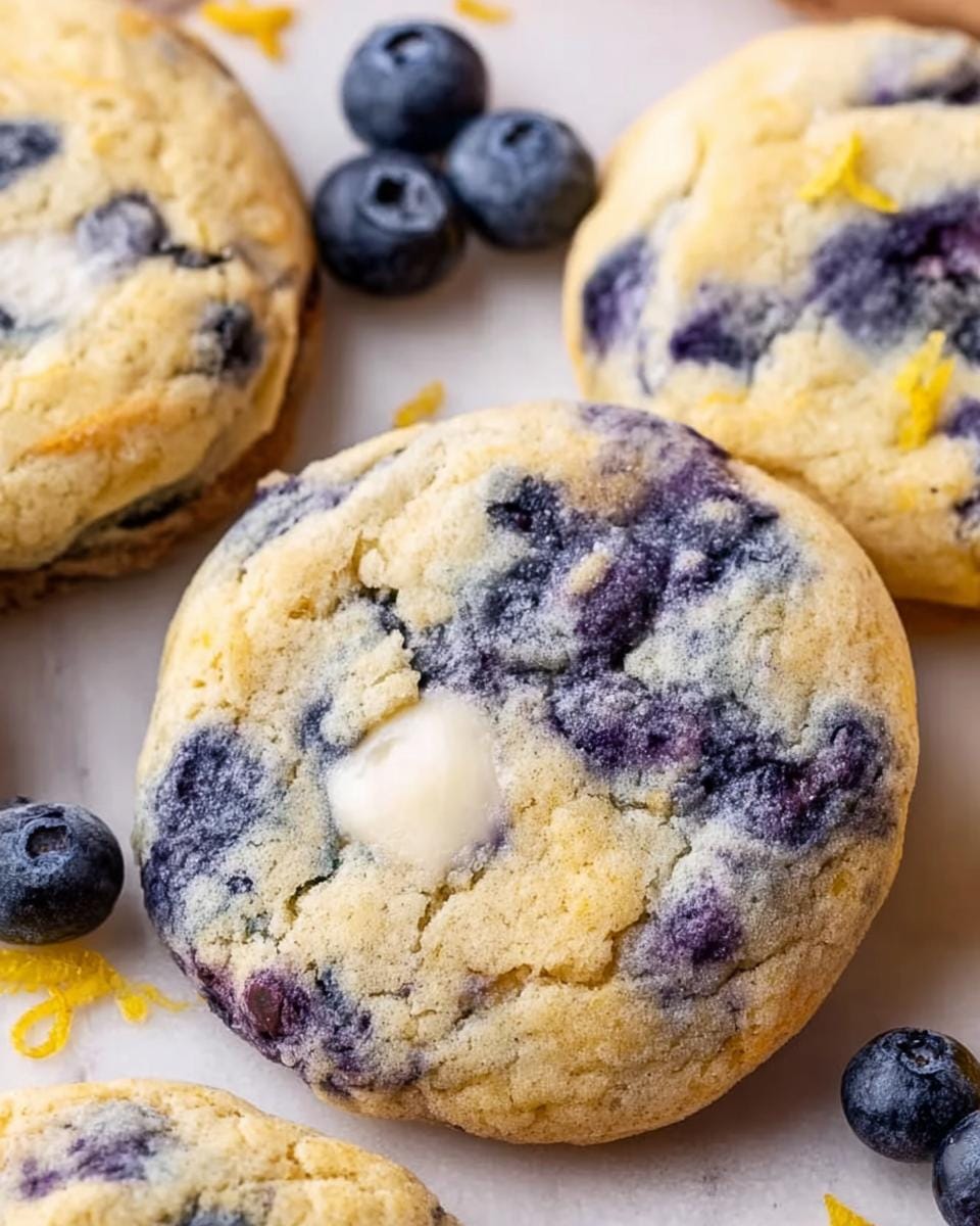 Divine Lemon Blueberry Cheesecake Cookies