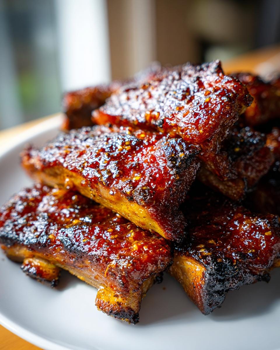 Tender Slow Cooker Honey Garlic Ribs 7-8 Hours