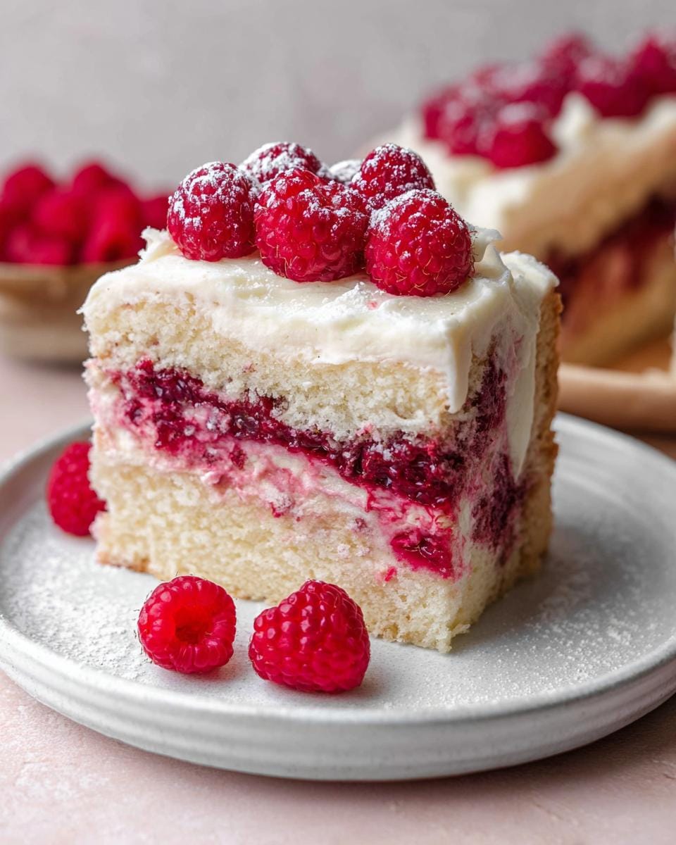 White Chocolate Raspberry Cake: 40 Min Bake