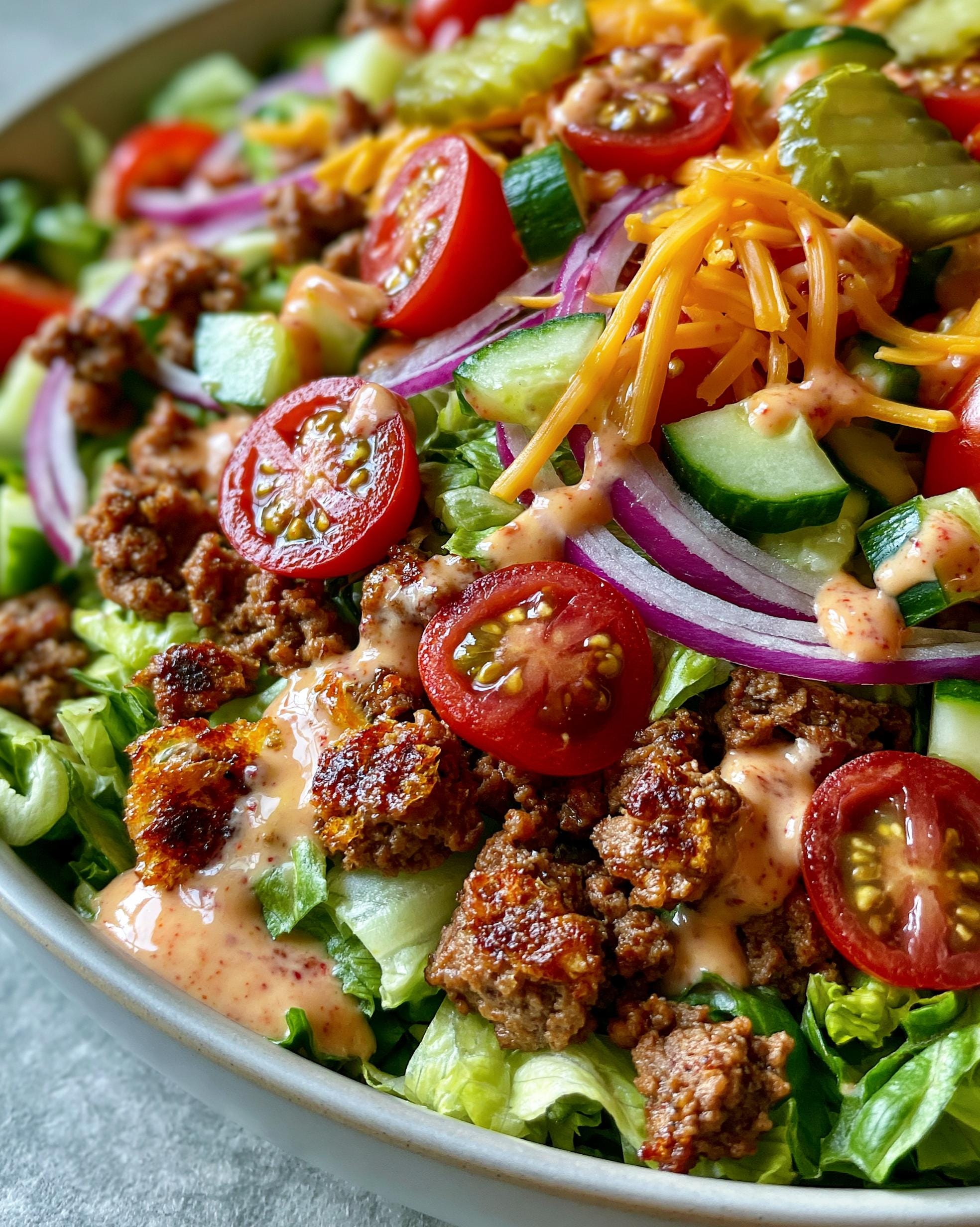 Perfect 30-Minute Burger Salad Bowl