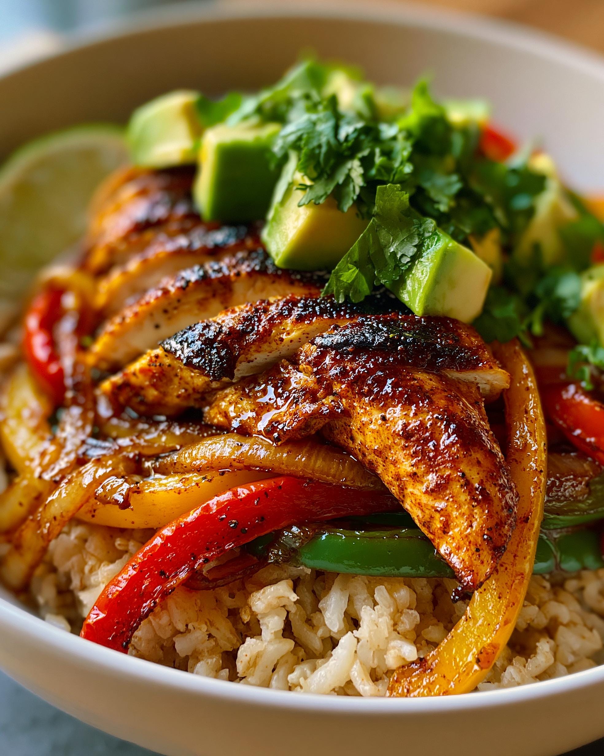 Easy Chicken Fajita Bowl Recipe in 35 Minutes