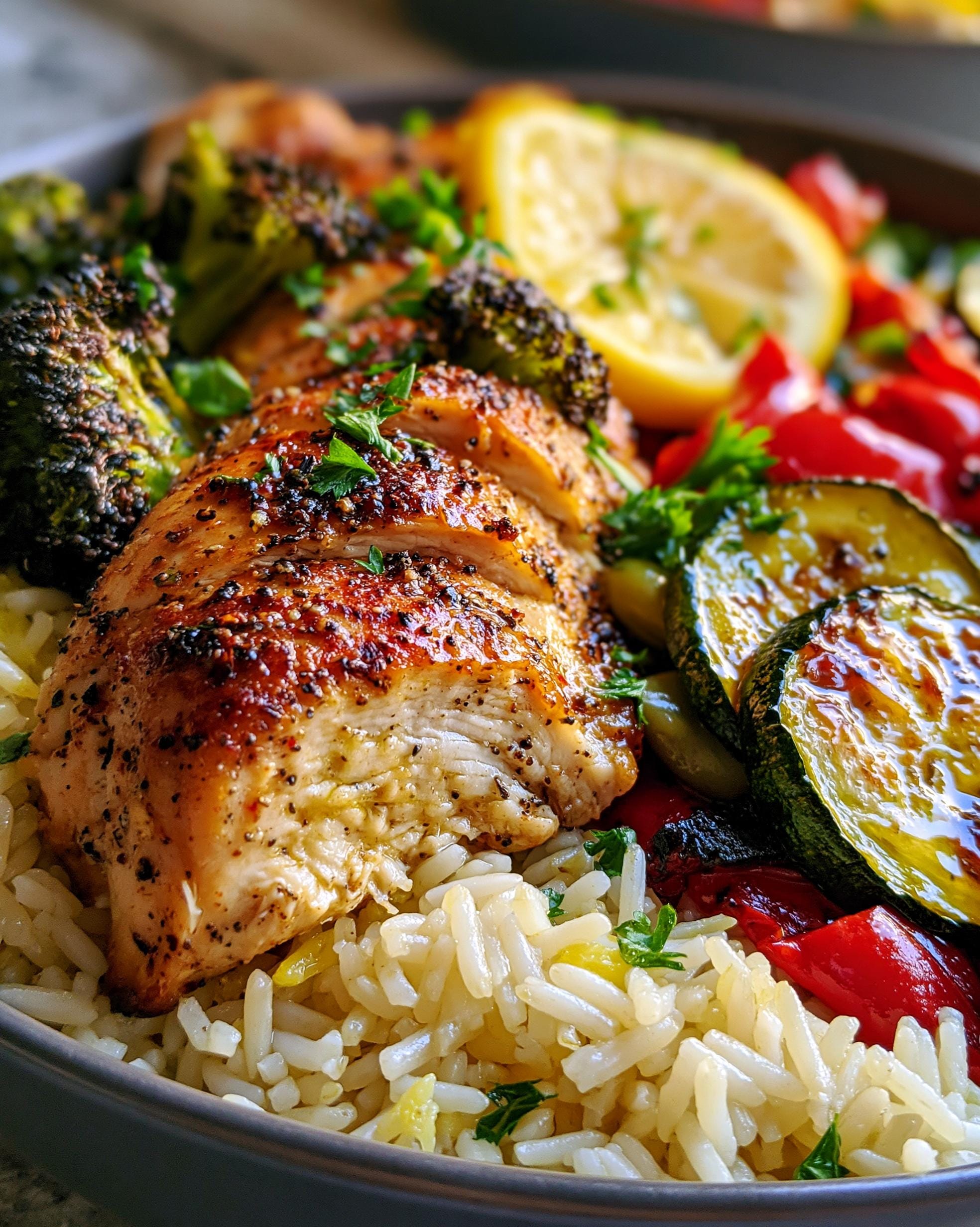 Lemon Pepper Chicken Meal Prep 42g Protein in 4 Days
