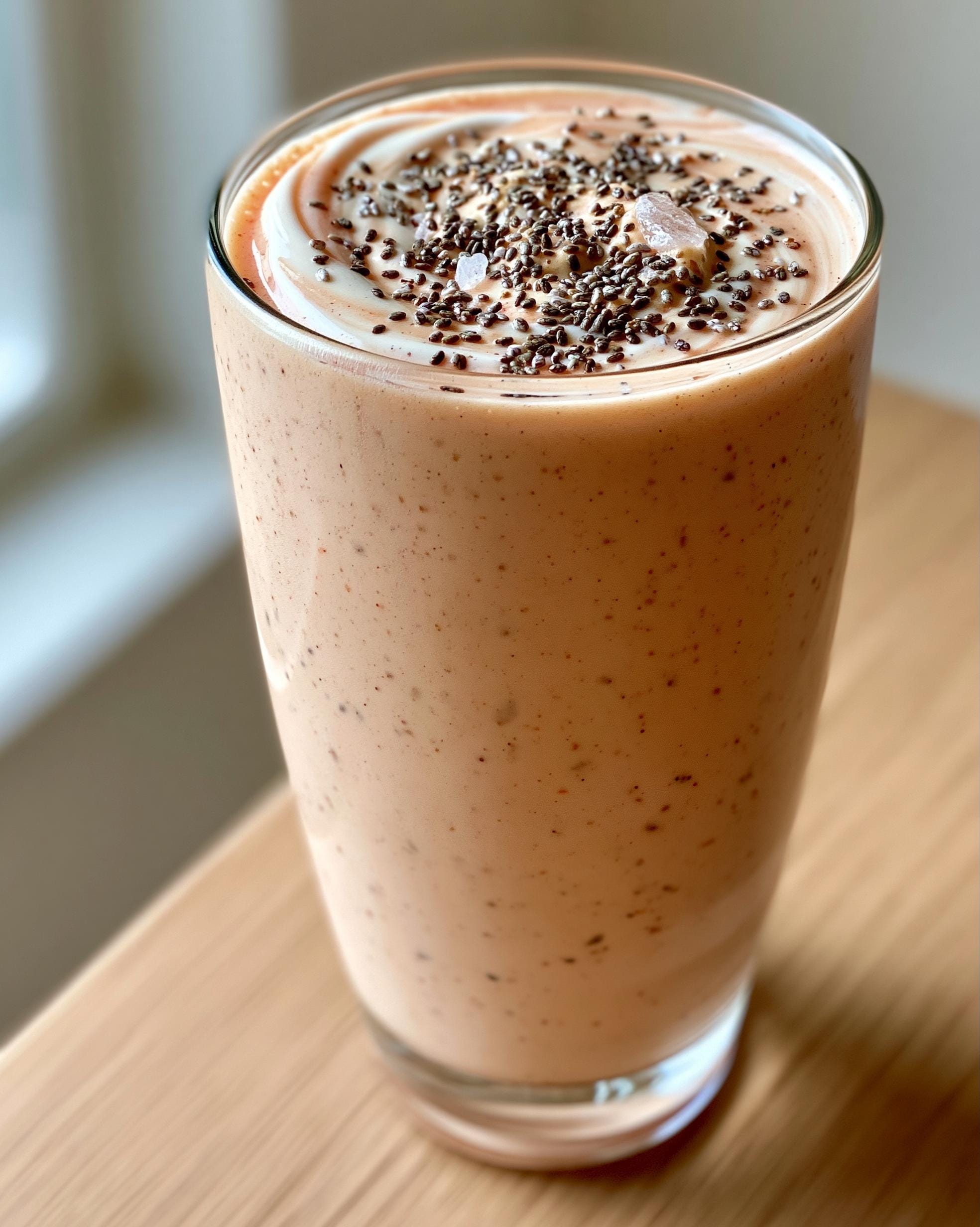 Peach Protein Smoothie Amazing 34g in 5 Minutes